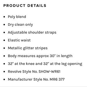 Show Me Your MuMu Pants - Show Me Your MuMu Jagger Jumpsuit XS EUC Show Me Your MuMu Pants - Show Me Your MuMu Jagger Jumpsuit XS EUC